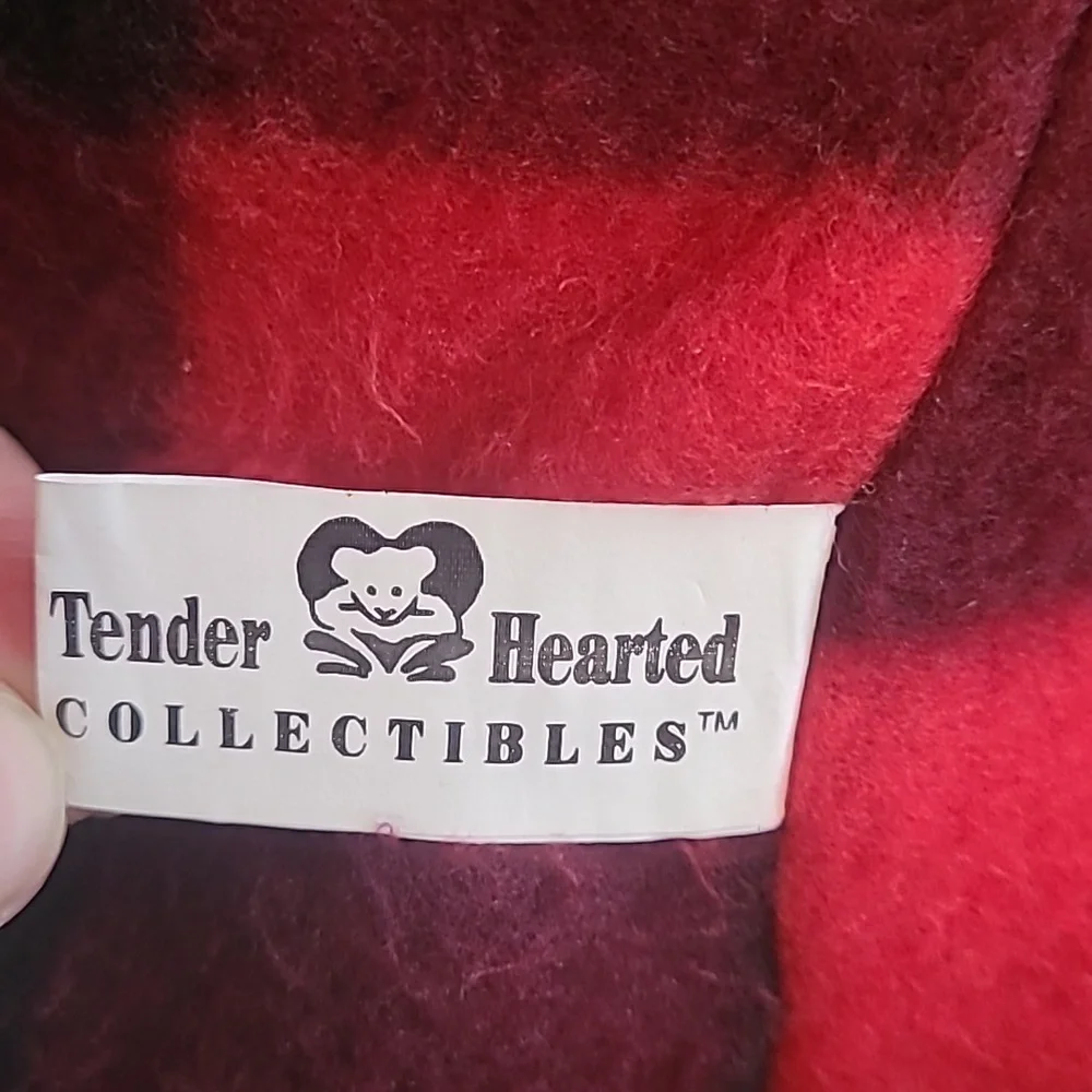Tender Hearted Collectibles Winter plaid penguin plush holiday decoration